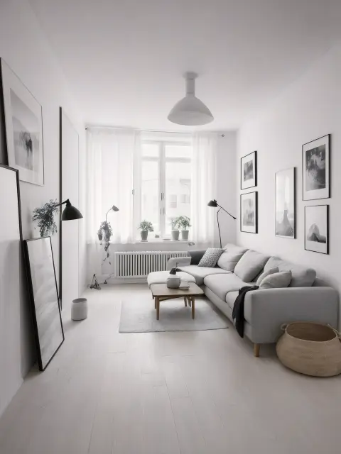 The living room, scandinavian