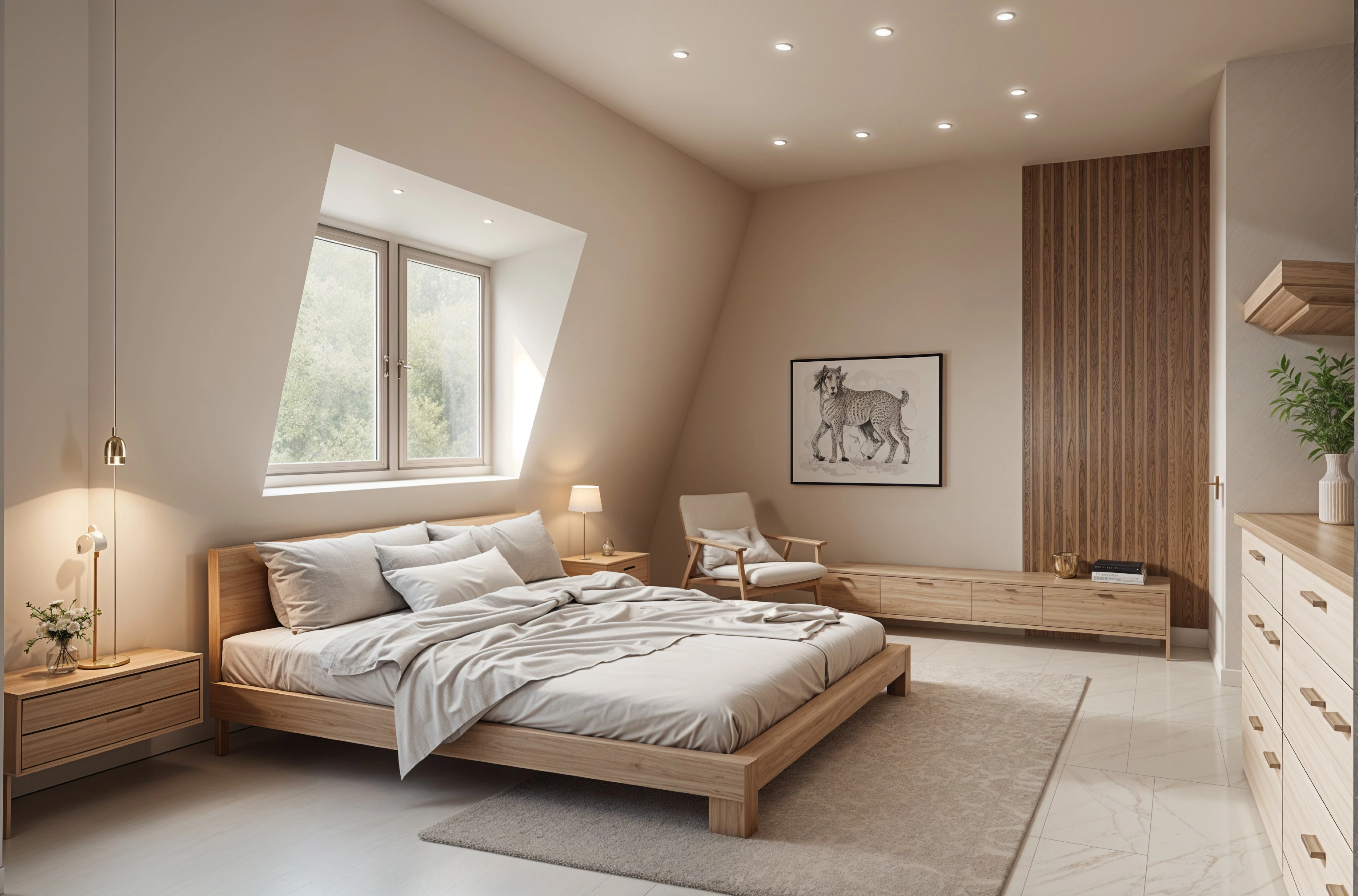 Bedroom after AI redesign
